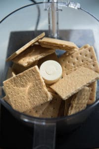 graham crackers in a food processor